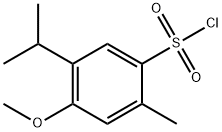 5-ISOPROPYL-4-METHOXY-2-METHYL-BENZENESULFONYL CHLORIDE Struktur