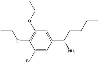 (1S)-1-(3-BROMO-4,5-DIETHOXYPHENYL)PENTYLAMINE Struktur