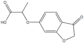 2-[(3-OXO-2,3-DIHYDRO-1-BENZOFURAN-6-YL)OXY]PROPANOIC ACID Struktur