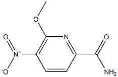 6-METHOXY-5-NITROPYRIDINE-2-CARBOXAMIDE Struktur