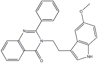 3-[2-(5-METHOXY-1H-INDOL-3-YL)ETHYL]-2-PHENYL-4(3H)-QUINAZOLINONE Struktur