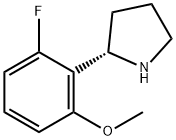 2-((2S)PYRROLIDIN-2-YL)-3-FLUORO-1-METHOXYBENZENE Struktur