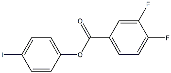 4-IODOPHENYL 3,4-DIFLUOROBENZOATE Struktur
