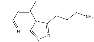 3-(5,7-DIMETHYL[1,2,4]TRIAZOLO[4,3-A]PYRIMIDIN-3-YL)PROPAN-1-AMINE Struktur