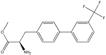 METHYL (2R)-2-AMINO-3-(4-[3-(TRIFLUOROMETHYL)PHENYL]PHENYL)PROPANOATE Struktur