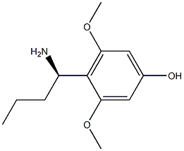 4-((1R)-1-AMINOBUTYL)-3,5-DIMETHOXYPHENOL Struktur