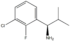 (1R)-1-(3-CHLORO-2-FLUOROPHENYL)-2-METHYLPROPYLAMINE Struktur