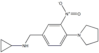 (1R)CYCLOPROPYL(3-NITRO-4-PYRROLIDINYLPHENYL)METHYLAMINE Struktur