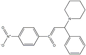 1-(4-NITRO-PHENYL)-3-PHENYL-3-PIPERIDIN-1-YL-PROPENONE Struktur