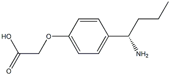 2-[4-((1S)-1-AMINOBUTYL)PHENOXY]ACETIC ACID Struktur