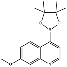 7-METHOXYQUINOLINE-4-BORONIC ACID PINACOL ESTER Struktur