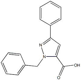 1-BENZYL-3-PHENYL-1H-PYRAZOLE-5-CARBOXYLIC ACID Struktur