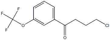 4-CHLORO-1-OXO-1-(3-TRIFLUOROMETHOXYPHENYL)BUTANE Struktur