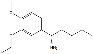 (1S)-1-(3-ETHOXY-4-METHOXYPHENYL)PENTYLAMINE Struktur