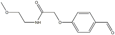 2-(4-FORMYLPHENOXY)-N-(2-METHOXYETHYL)ACETAMIDE Struktur