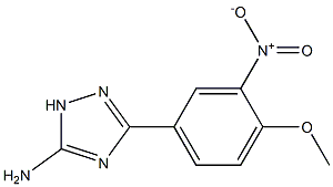 3-(4-METHOXY-3-NITROPHENYL)-1H-1,2,4-TRIAZOL-5-AMINE Struktur