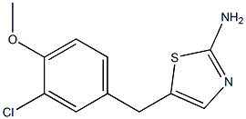 5-(3-CHLORO-4-METHOXYBENZYL)-1,3-THIAZOL-2-AMINE Struktur