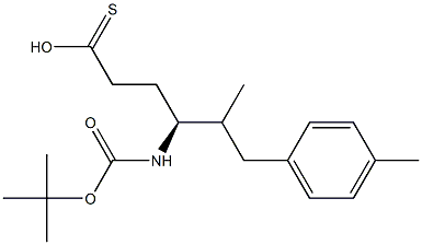 4-T-BUTOXYCARBONYL-(S)-AMINO-5-(4'-METHYLBENZYL)THIOHEXANOIC ACID Struktur