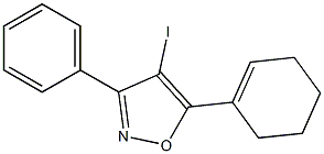 5-CYCLOHEX-1-ENYL-4-IODO-3-PHENYLISOXAZOLE Struktur