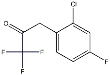 3-(2-CHLORO-4-FLUOROPHENYL)-1,1,1-TRIFLUORO-2-PROPANONE Struktur