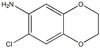 7-CHLORO-2,3-DIHYDRO-1,4-BENZODIOXIN-6-AMINE Struktur