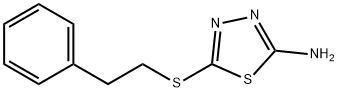 5-((2-PHENYLETHYL)THIO)-1,3,4-THIADIAZOL-2-AMINE Struktur