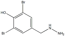 3,5-DIBROMO-4-HYDROXY-BENZYL-HYDRAZINE Struktur