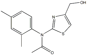 N-(2,4-DIMETHYLPHENYL)-N-[4-(HYDROXYMETHYL)-1,3-THIAZOL-2-YL]ACETAMIDE Struktur