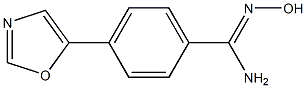 N'-HYDROXY-4-(1,3-OXAZOL-5-YL)BENZENECARBOXIMIDAMIDE Struktur