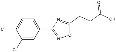 3-[3-(3,4-DICHLOROPHENYL)-1,2,4-OXADIAZOL-5-YL]PROPANOIC ACID Struktur