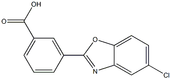 3-(5-CHLORO-1,3-BENZOXAZOL-2-YL)BENZOIC ACID Struktur