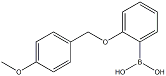 2-(4'-METHOXYBENZYLOXY)PHENYLBORONIC ACID Struktur