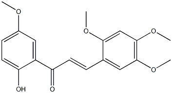 2'-HYDROXY-2,4,5,5'-TETRAMETHOXYCHALCONE Struktur