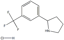 2-(3-(TRIFLUOROMETHYL)PHENYL)PYRROLIDINE HYDROCHLORIDE Struktur