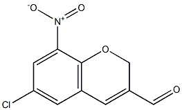 6-CHLORO-8-NITRO-2H-CHROMENE-3-CARBALDEHYDE Struktur