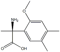 (2S)-2-AMINO-2-(2-METHOXY-4,5-DIMETHYLPHENYL)PROPANOIC ACID Struktur