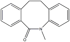 5-METHYL-11,12-DIHYDRO-5H-DIBENZO[B,F]AZOCIN-6-ONE Struktur