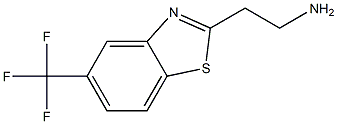 2-[5-(TRIFLUOROMETHYL)-1,3-BENZOTHIAZOL-2-YL]ETHANAMINE Struktur