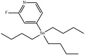 2-FLUORO-4-(TRIBUTYLSTANNY)LPYRIDINE Struktur