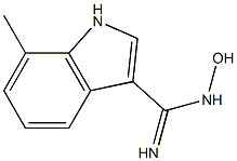 N-HYDROXY-7-METHYLINDOLE-3-CARBOXAMIDINE Struktur