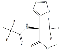 METHYL 3,3,3-TRIFLUORO-2-THIEN-2-YL-N-(TRIFLUOROACETYL)ALANINATE Struktur