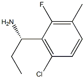 (1S)-1-(6-CHLORO-2-FLUORO-3-METHYLPHENYL)PROPYLAMINE Struktur