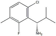 (1S)-1-(6-CHLORO-2-FLUORO-3-METHYLPHENYL)-2-METHYLPROPYLAMINE Struktur