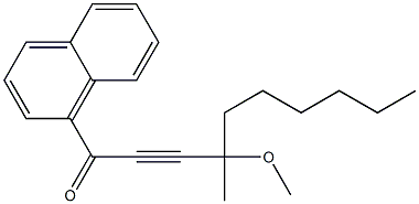 4-METHOXY-4-METHYL-1-NAPHTHALEN-1-YL-DEC-2-YN-1-ONE Struktur