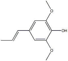 2,6-DIMETHOXY-4-((E)-PROP-1-ENYL)PHENOL Struktur