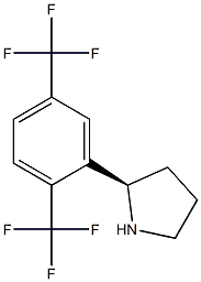 (2R)-2-[2,5-BIS(TRIFLUOROMETHYL)PHENYL]PYRROLIDINE Struktur