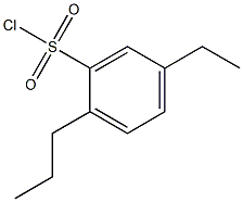 5-ETHYL-2-PROPYL-BENZENESULFONYL CHLORIDE Struktur