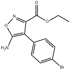 ETHYL 5-AMINO-4-(4-BROMOPHENYL)ISOXAZOLE-3-CARBOXYLATE Struktur