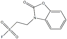 2-(2-OXO-1,3-BENZOXAZOL-3(2H)-YL)ETHANESULFONYL FLUORIDE Struktur