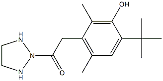 2,6-DIMETHYL-3-HYDROXY-4-TERT-BUTYLPHENYL ACETICACIDETHYLENEDIAMINE MONOAMIDE Struktur